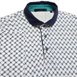 Greyson Polo Shirt Mens Medium Geometric Fly Insects AOP Performance Golf